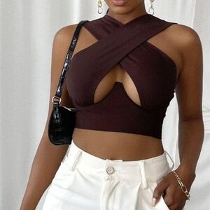 Cross Wrap Under breast Crop Top